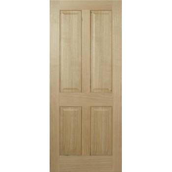 Oak Regency 4 Panel Fire Door